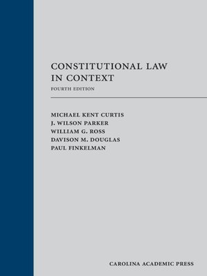 cover image of Constitutional Law in Context
